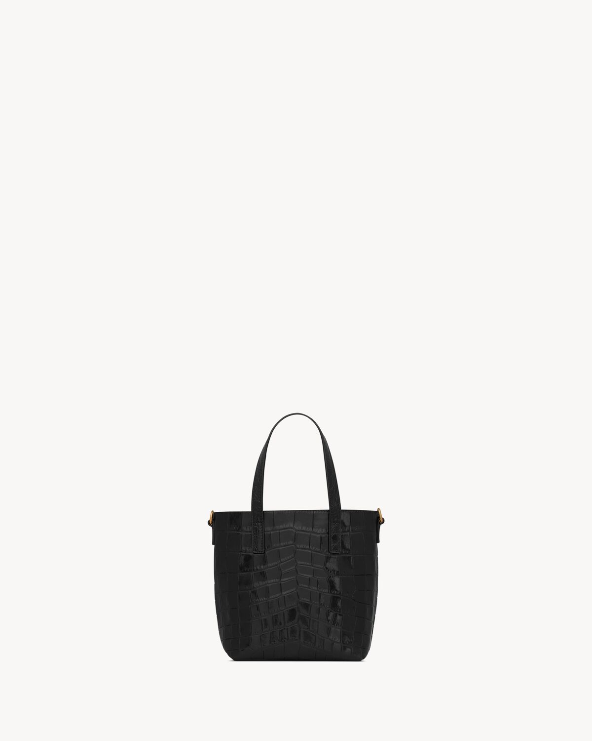 YSL Mini Toy Shopping Saint Laurent in Crocodile-Embossed Leather - Image 4
